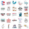 10 PCS High Quality PVC Medical Stickers Medical Tools Stickers For Medical Students Nurses Doctors Paramedics Luggage Laptop IPad Gift Journal Books Stickers. 