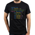 Funny Programmer T Shirt JavaScript Coding Computer Code Geek Gift Short Sleeve 100% Cotton Unisex O-Neck Casual T-shirt EU Size. 