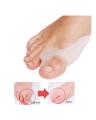 1 Pair Silicone Gel Bunion Protector Toe Straightener Separator Alignment Pain Relief Thumb Corrector. 
