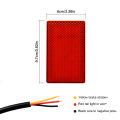 12V F1 Style 15 LED Rear 3rd Third Strobe Flashing Universal Careisure time Lights Tail Brake Stop Light Signal Lamp Car Tuning Accessories. 