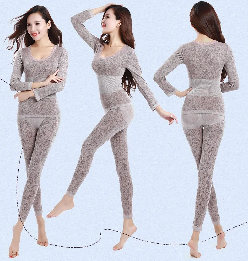 Thermal Underwear Women Long Women For Winter Warm Long Cotton Thermal Underwear Set For Women Daraz.pk