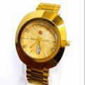 Vintage Rado DiaStar 11 Stone Automatic Jubilee Watch with Date and Time for men | Rado Golden Color, Men's Formal Analogue Watch. 