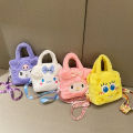 Kawaii Sanrio Plush Bag Kuromi Handbag Shoulder Bag Anime Stuffed Backpack Girls Children Gifts Lonni. 