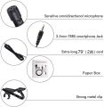 Clip on Microphone, Gyvazla 3.5mm Lavalier Lapel Omnidirectional Condenser Microphone for Phone & Android Smartphones or any other mobile device. 