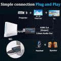 Wii to HDMI Converter Adapter with 3.5mm audio Wii2hdmi cable adapter for wii to HDTV Monitor. 