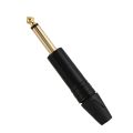 aurum Plating 10Pcs Plug Mono Professional 2 Pole 6.35 Mm 6.5Mm Stereo Jack Plug Neutrik 6.35Mm Jack Black. 