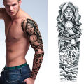 JM Waterproof Men Temporary Tattoo Large Arm Body Art Tattoos Long Last Sticker. 