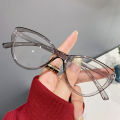 2024 Anti Blue Light Computer Glasses Women Big Frame Cat Eye Metal Frame Reading Eyeglasses Dropshipping Homesickneisi. 