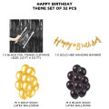 Happy Birthday Cursive Banner Theme Collection,  First, 2nd, 3rd Birthday Parties Decoration Themes, HBD Party Decor Set, For Boy Girl or Family Member, Second & Third Birth day Themes Celebrations Events Supplies. 