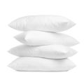 White Pillow Pack Of 4 (Four) PCs Filling Ball Fiber Polyester Size 17x27 Inch. 