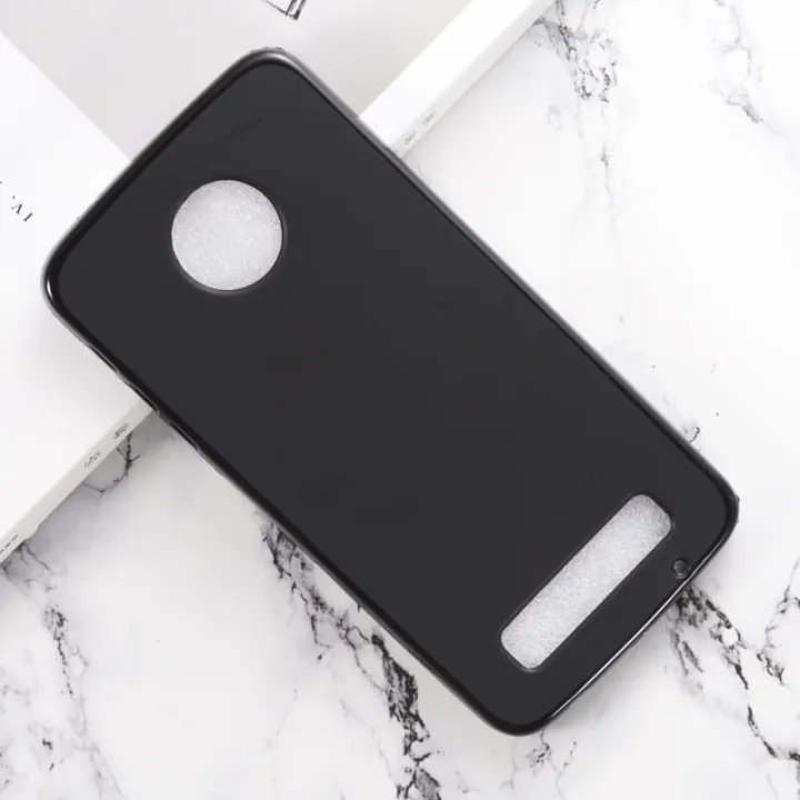 Motorola%20Moto%20Z%20Play%20/%20Z%20Force%20Case%20Soft%20Tpu%20Slim%20Smooth%20Flexible%20Protective%20Phone%20Cover%20-%20Matte%20Black%20-%20Image%202