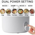 Electric Cooker - Electric Stove - Electric Hot Pot, 1.5L Non-stick Ramen Cooker, Multi-Function Electric Pot for Pasta, Noodles, Steak, Egg, Electric Cooker with Dual Power Control, Over-Heating and Boil Dry Protection. 