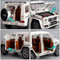 1:24 Exquisite Model Mercedes Benz G63 AMG Zinc Alloy Pull Back Car With Dynamic Music And Light. 