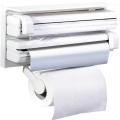 3 In 1 Triple Paper Dispenser Tissue Paper Foil Paper Cling Cutter Kitchen Tool. 