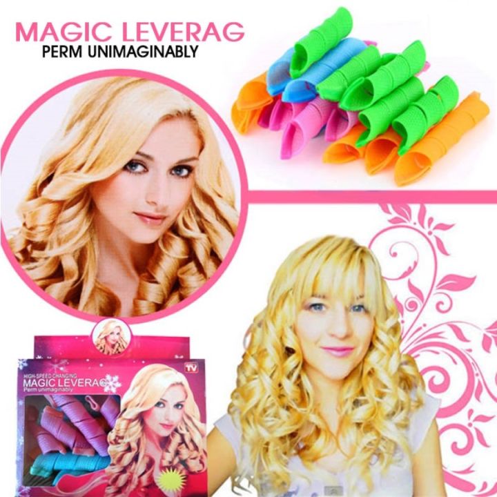 Hair Curling Tools Magic Leverage Hair Curler Roller With Insertion Stick Included High temperature resistant