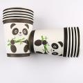 PANDA THEME CUPS PACK OF 10 PAPER CUPS. 