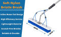 Solar Panel Cleaning Brush with 20 Feet Long Handle – Water Flow System for Panels Cleaning Stainless Steel Extendable Rod. 