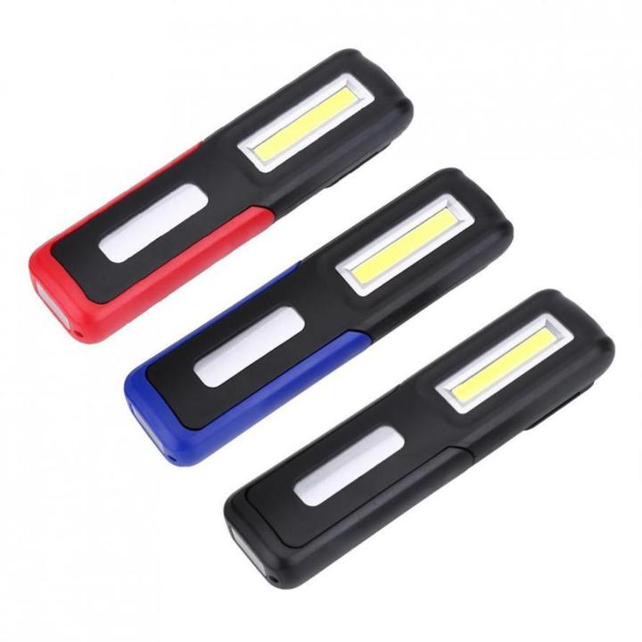 COB LED Work Light USB Rechargeable Working Lamp Multifunction Flashlight With Han Hook Magnetic Holders for Auto Repair Camping Emergencies