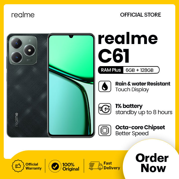 realme C61 | 6GB RAM + 128GB ROM (Get Free Gift Wallet)