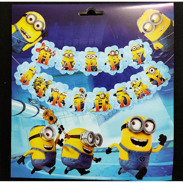 Minion Character Happy Birthday Banner