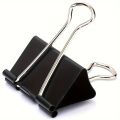 BataBata 12 Pcs/Box Large Binder Clips , Big Paper Clamps Clips For Office Supplies,Black Binder Clips. 