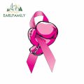 EARLFAMILY 13cm x 6.9cm For Fight Breast Cancer Car Stickers Bumper Decal Air Conditioner Surfboard Vinyl Material Decor. 