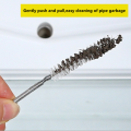 150CM Flexible Refrigerator Drain Dredge, Stainless Steel Kitchen Drain Tube Pipe Cleaning Brush, Fridge Drain Hole Dredge Tool. 