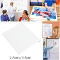 2 Feet x 5 Feet Dry Erase Office School Home  Kid Room Drawing Writing Learning Self Adhesive White Board Wall Paper Sticker. 