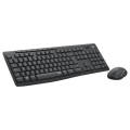 Logitech MK295 Silent Wireless Keyboard & Mouse Combo - 1-Year Battery Life, Quiet Typing, Plug-and-Play for PC/Laptop, Spill-Resistant Design, Compact Ergonomic (Black). 