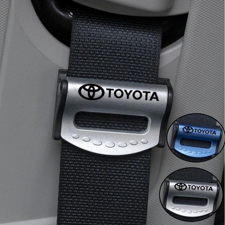 New 2pc Car eat Belt Clip afety Adjutable Auto topper Buckle Platic Clip For Toyota Camry Alti Vigo Fortuner CHR Vio Yari Ativ Hilux REVO Avanza ienta hiace innova