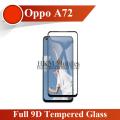 Oppo A72 Full Black 9D/5D/10D/11D/6D Tempered Glass Screen Protector Edge to Edge Full Glue Premium Quality Film For A72. 