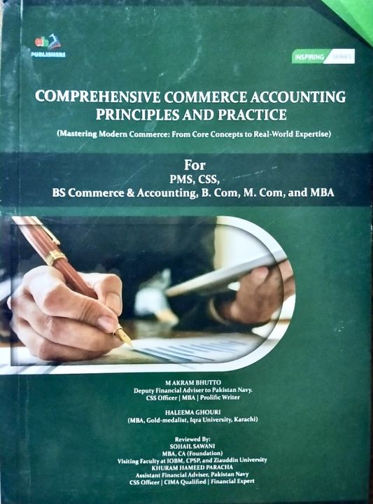 Comprehensive Commerce Accounting Principles and Practice by M Akram Bhutto