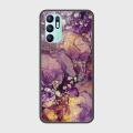 Oppo Reno 6 Cover - SkinLee HQ Infinity Glass Case (Soft) - Purple Agate Marble - SKINLEE-127-1-1037-689. 
