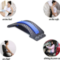Stretch Mate Back Massage Tractor is a piece of fitness equipment designed to provide lumbar support and offer spine pain relief through chiropractic methods. 