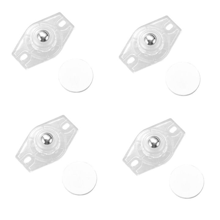 4pcs 360° Rotation Universal Pulley Durable Roller Self-Adhesive ...