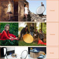 in 1 Round Photography Reflector Diffuser Kit with Bag - Portable Collapsible Light Reflectors Sheet for Studio Photo Camera Lighting. 