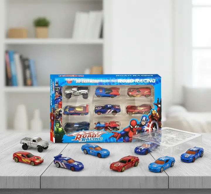STEM Avengers Road Racing Die-Cast Cars Set (8 Pcs) – Marvel Superhero ...