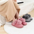 Cushioned Candy Color Lady Fluffy Flat Warm Slippers. 