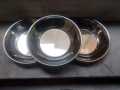 3 Pcs Heavy Round Parate Stainless Steel Salan Plates 8.10 inches Rust Proof. 