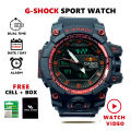Military Mud Resist Dual Time Multifunctional Display Waterproof Sports Watch for Men. 