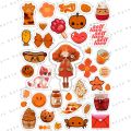 Pack of 3 (see variations) Cute Stickers Kuromi My Melody And Pompompurin Sanrio Anime Stickers For Laptop Girls Kids Toys Phone Diary Cute Cartoon. 