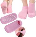 Silicone Gel Heel Pad Socks For Pain Relief And Anti Crack Heels. 
