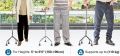 Bigger `Tripod Walking Stick,Tripod cane height adjustable Premium Quality by EUNOIA. 