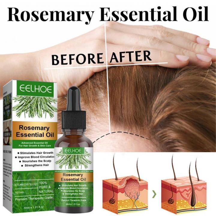 30ml Hair Oil Convenient Long Lasting Lightweight Rosemary Hair Essential Oil for Home Hair Loss Product Series