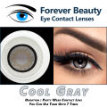 Cool Gray COSMETIC COLORED CONTACT LENSES Eye Contact Lenses Forever Beauty / Disposable Lenses / Lense, Eye Lense / Color Lense / Eye Lenses For Girls Women Men. 