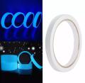 BLUE Luminous Self-adhesive Glow In The Dark Safety Stage Tape Home Decor 10 mm x 2 m Blue Reflective Tape  (Pack of 1). 