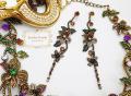 Multistone Stylish Flower Jewelry Set. 