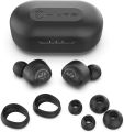 JLab JBuds Air True Wireless Signature Bluetooth Earbuds + Charging Case, Black, IP55 Sweat Resistance, Bluetooth 5.0 Connection, 3 EQ Sound Settings Signature, Balanced, Bass Boost. 