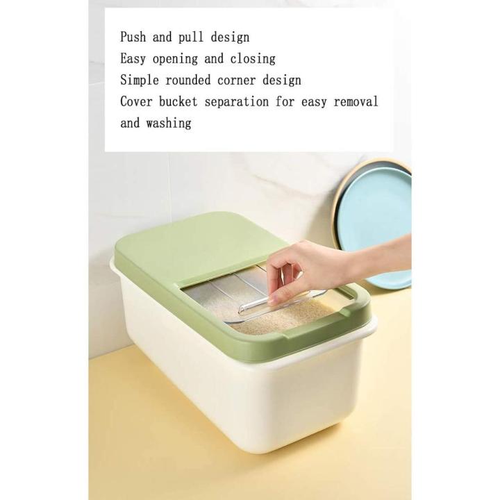 Rice box Household Kitchen Rice Plastic Storage Sealed Rice Cylinder ...