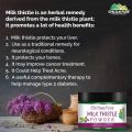 Milk Thistle Powder – Supports Natural Liver Detoxification, Boosts Milk Production & Immune System, Good for Bones. 